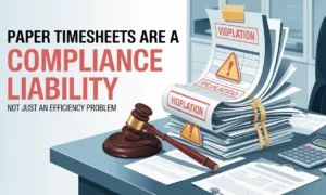 Paper Timesheets Are a Compliance Liability, Not Just an Efficiency Problem