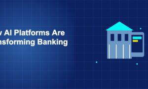 Illustration of ai platforms are transforming banking