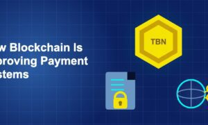 Dark blue illustration showing icon, icon, icon in triangle composition