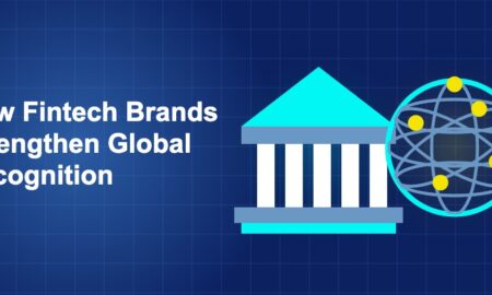 Dark blue illustration with iBanking and iGlobal icons in side-by-side composition