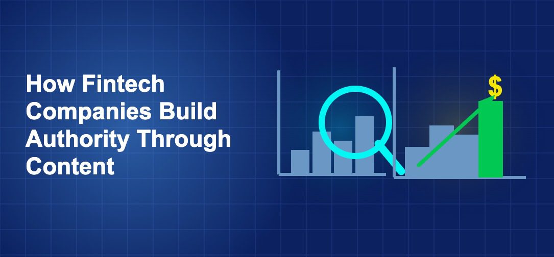 Dark blue fintech illustration with + icons in side-by-side composition