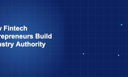 Illustration of fintech entrepreneurs build industry authority