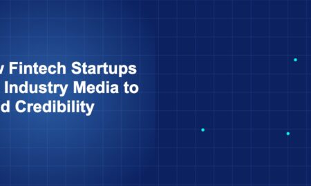 Illustration of fintech startups use industry media to build credibility