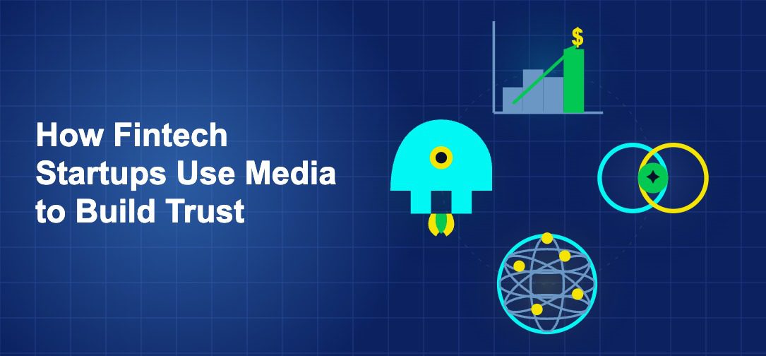 Dark blue illustration showing icon, icon, icon, icon in circular composition