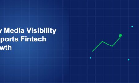 Illustration of media visibility supports fintech growth