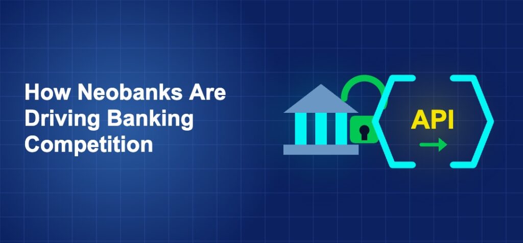 Dark blue fintech illustration with + icons in side-by-side composition