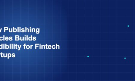 Illustration of publishing articles builds credibility for fintech startups