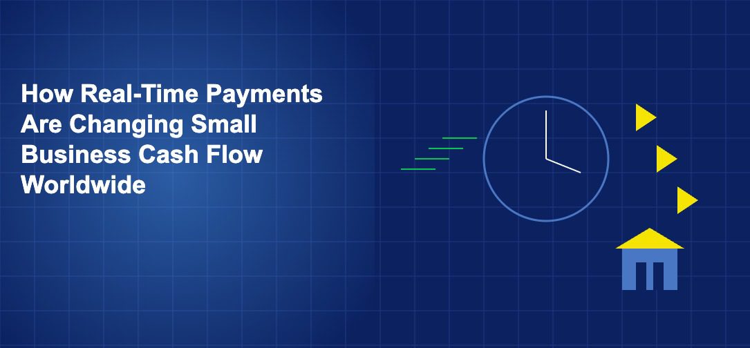 Clock with speed lines and flowing golden arrows pointing toward a small shop building