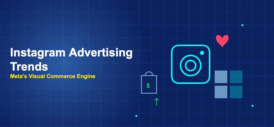 Instagram camera icon with shopping bag heart and image grid