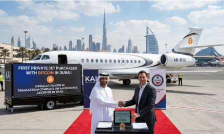 A Pre-Owned Dassault Falcon 6X in Dubai Sold for 4.1 Bitcoins, Valued at Approximately USD 20.27 Million