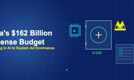 Vault safe with AI chip crown and budget ledger