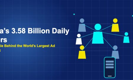 Network of connected people silhouettes with smartphone