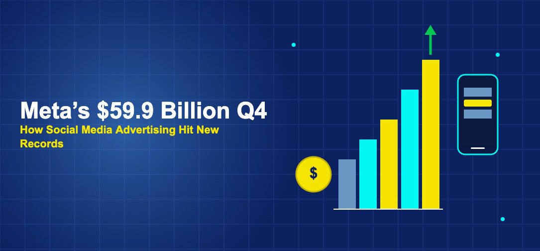 Rising quarterly bar chart with smartphone and gold dollar coin