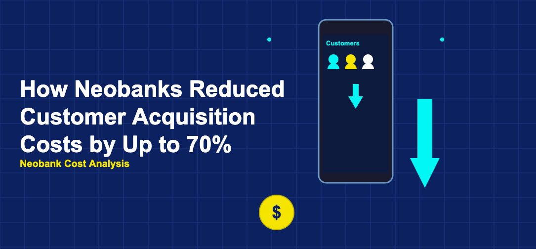 Phone with neobank UI and downward cost arrow