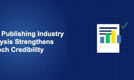Illustration of document chart concept with geometric shapes on dark blue background