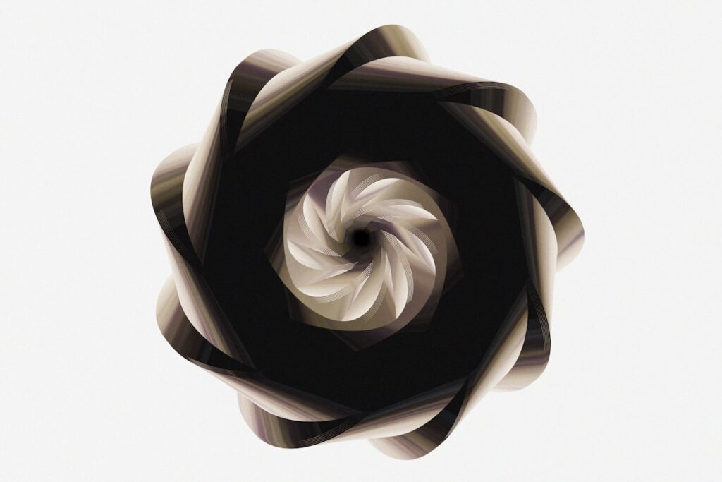 Quantum computing technology concept with abstract digital visualisation representing the intersection of quantum mechanics and business applications