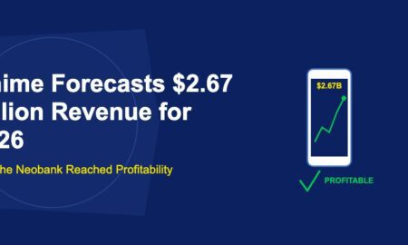 Smartphone with green profit graph on screen and profitability checkmark on dark blue background