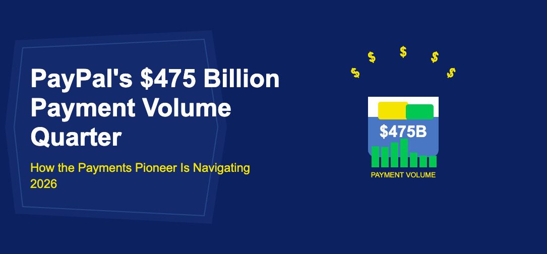 Blue digital wallet bursting with cards and flying dollar signs with volume bars on dark blue background