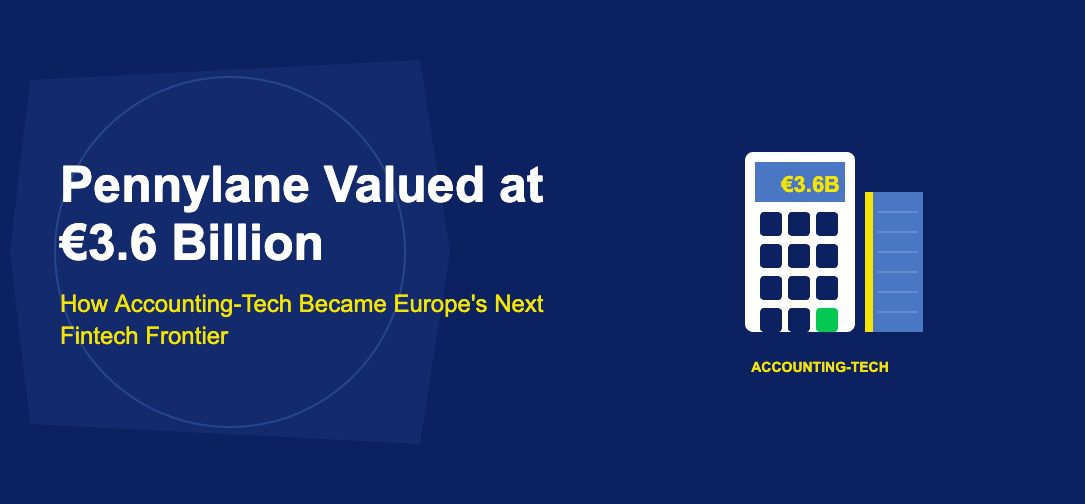 White calculator showing euro amount with blue ledger book and accounting lines on dark blue background