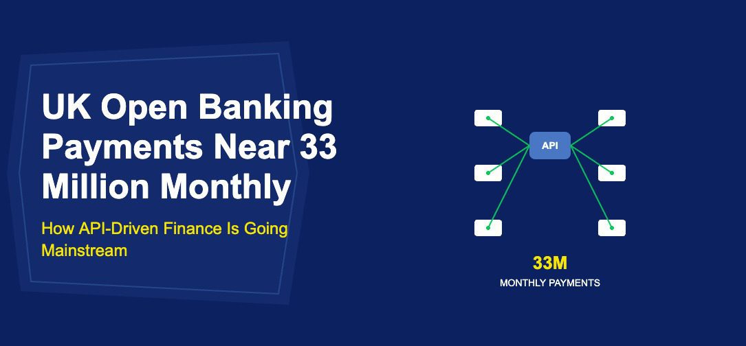 Central blue API hub with radiating connection lines to white payment endpoint boxes on dark blue background
