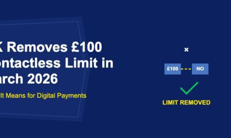 Broken limit barrier with crossed out pound 100 and green checkmark on dark blue background