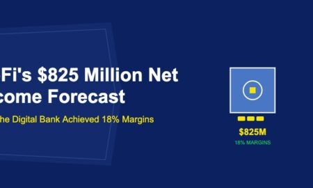 Blue vault safe with golden lock and gold bars inside with 825 million label on dark blue background