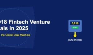 Blue rounded deal machine with digital counter showing 5918 and green deals button on dark blue background