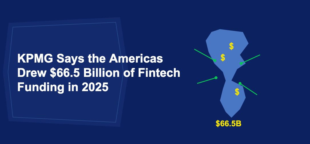 Blue Americas continent silhouette with golden dollar signs and green money flow arrows on dark blue background