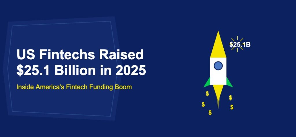 White rocket launching upward with golden flame trail and scattered dollar signs on dark blue background