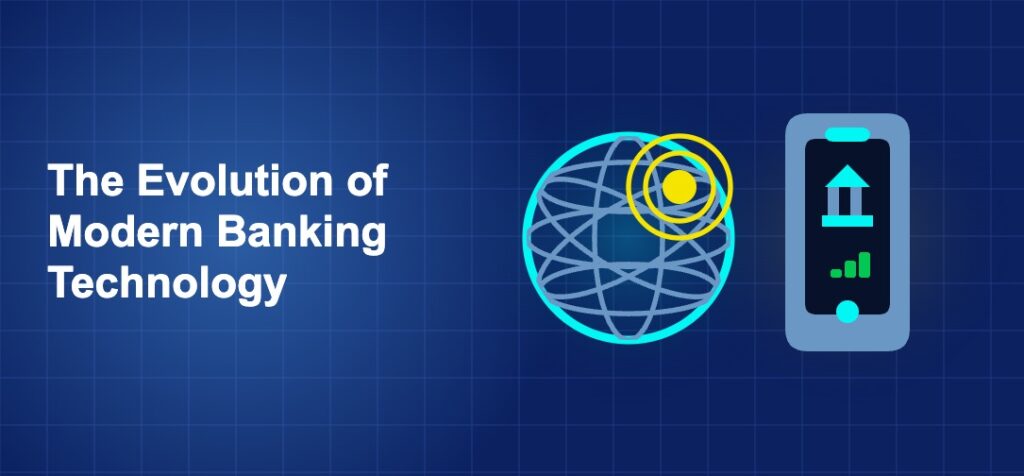Dark blue fintech illustration with + icons in side-by-side composition