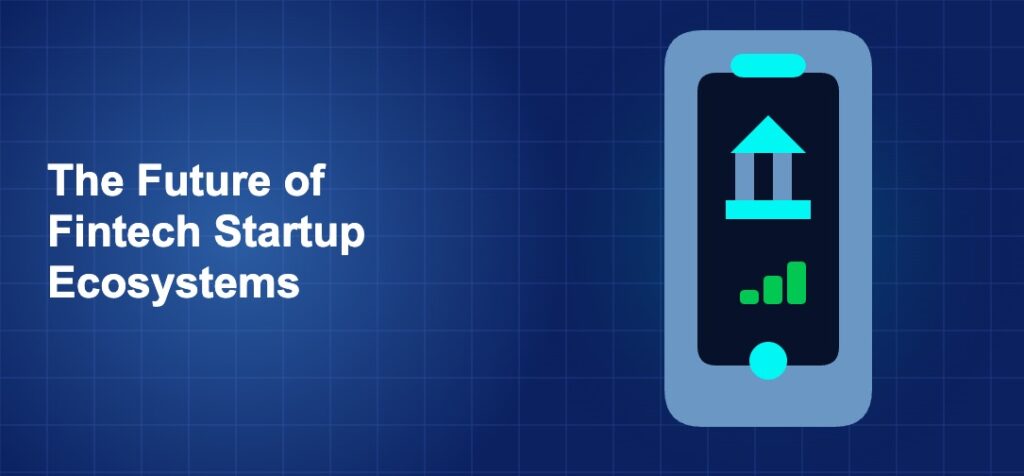 Dark blue fintech illustration with icons in solo composition