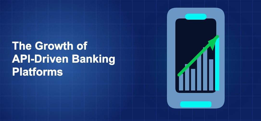 Dark blue fintech illustration with icons in solo composition