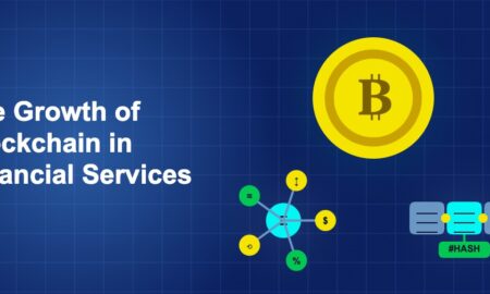 Dark blue illustration showing icon, icon, icon in triangle composition