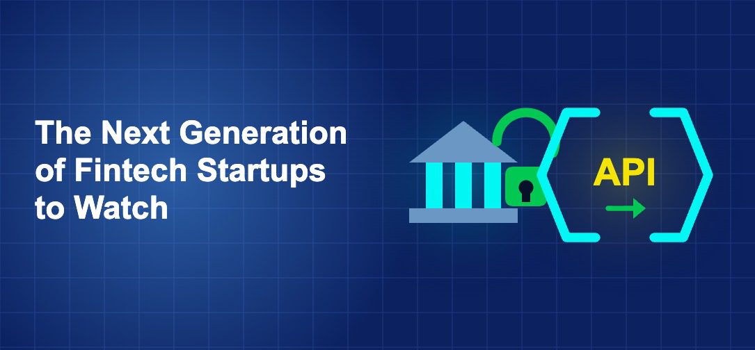 Dark blue fintech illustration with + icons in side-by-side composition