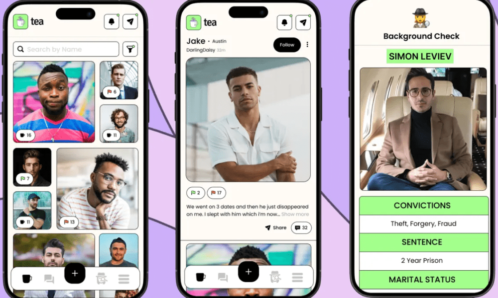 How to check if you are on Tea app as a man