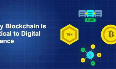 Dark blue illustration showing icon, icon, icon, icon in circular composition