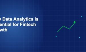 Illustration of data analytics is essential for fintech growth