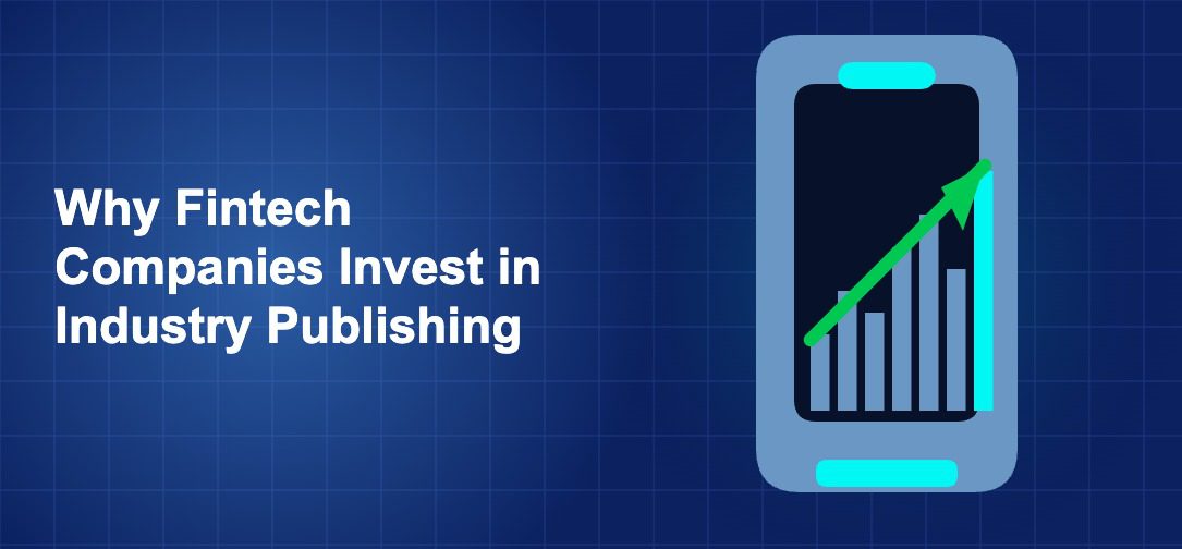 Dark blue fintech illustration with icons in solo composition