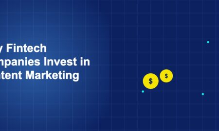 Illustration of fintech companies invest in content marketing