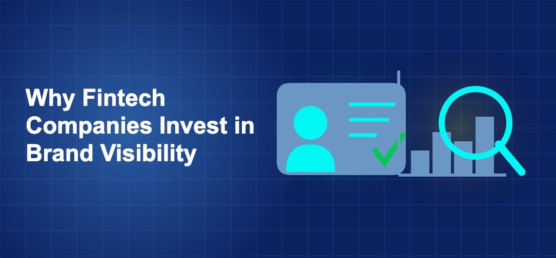 Dark blue fintech illustration with + icons in side-by-side composition