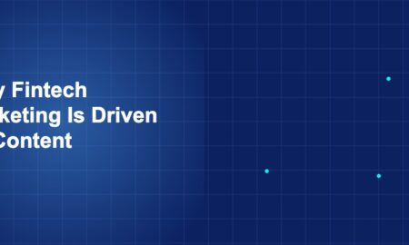 Illustration of fintech marketing is driven by content