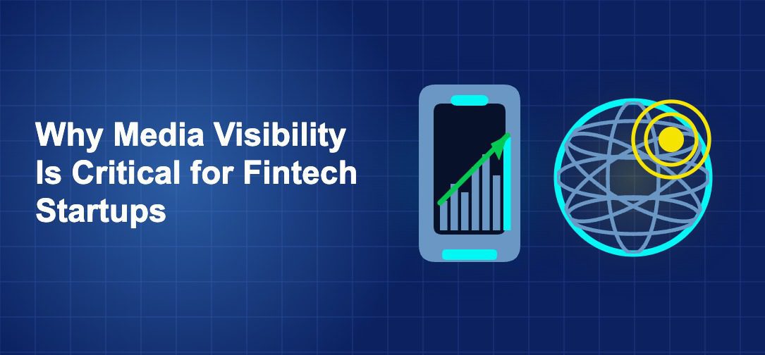 Dark blue fintech illustration with + icons in side-by-side composition