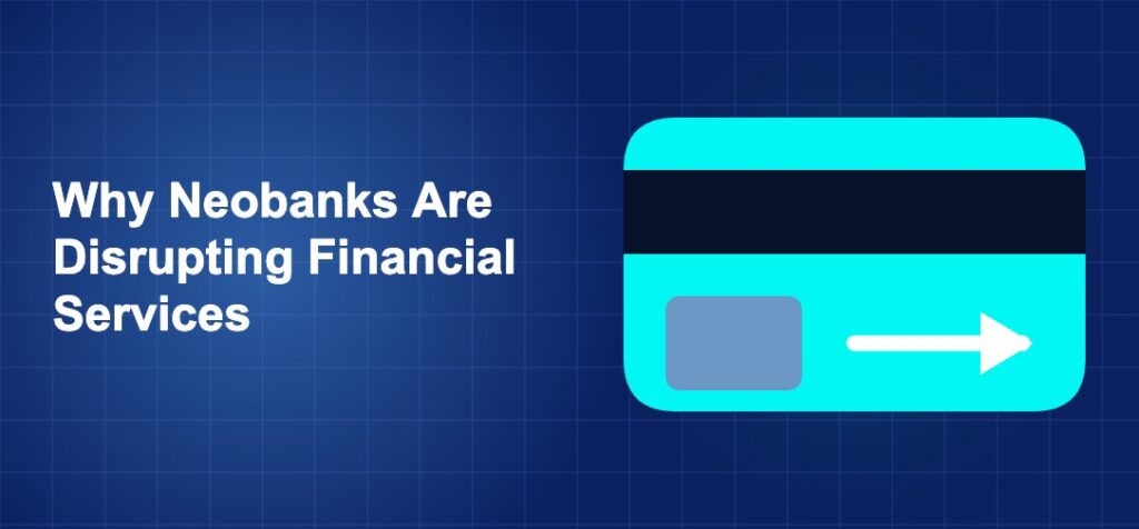 Dark blue fintech illustration with icons in solo composition