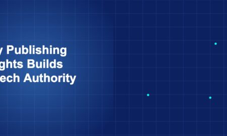 Illustration of publishing insights builds fintech authority