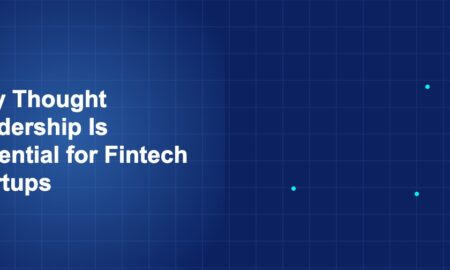 Illustration of thought leadership is essential for fintech startups