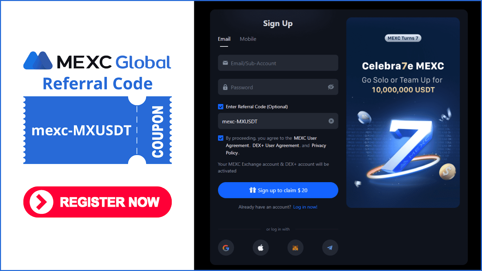 best MEXC referral code