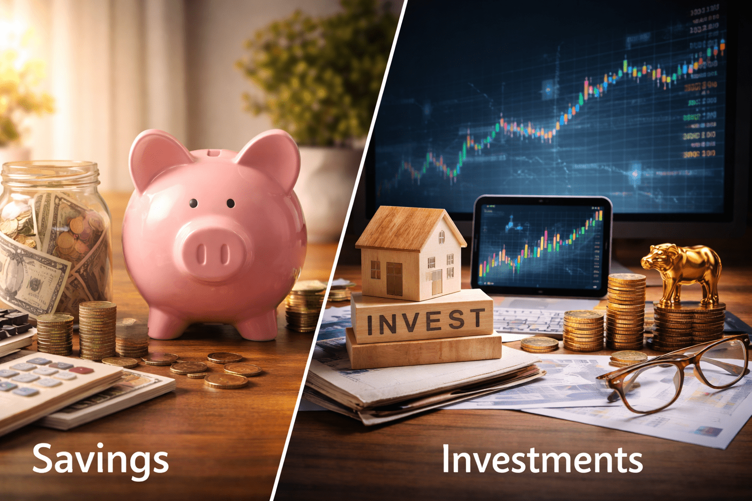 Savings vs investments: When to keep money liquid vs locked
