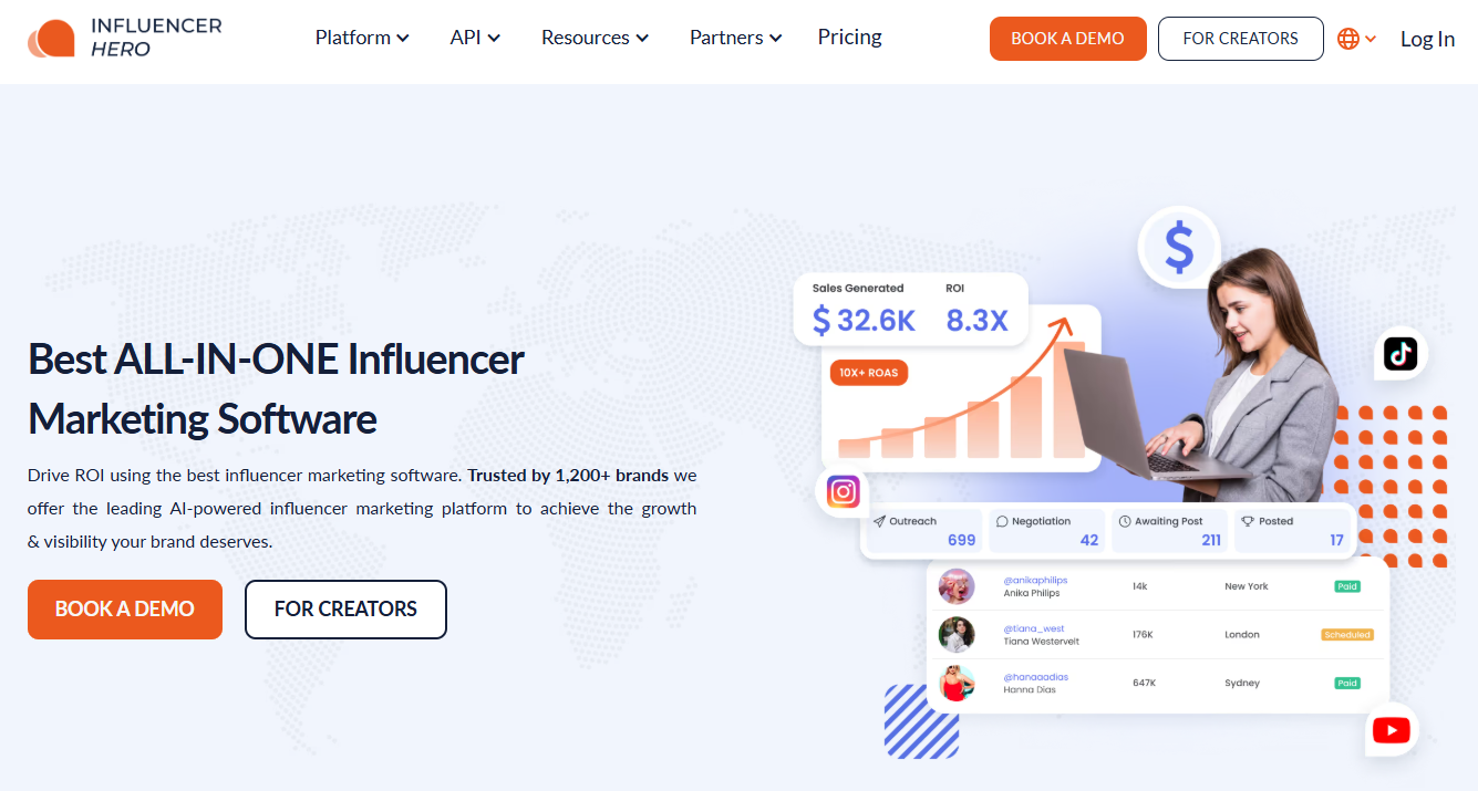 Influencer Hero