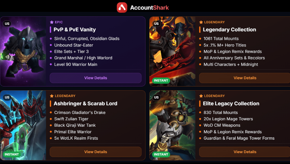 best place to buy WoW account