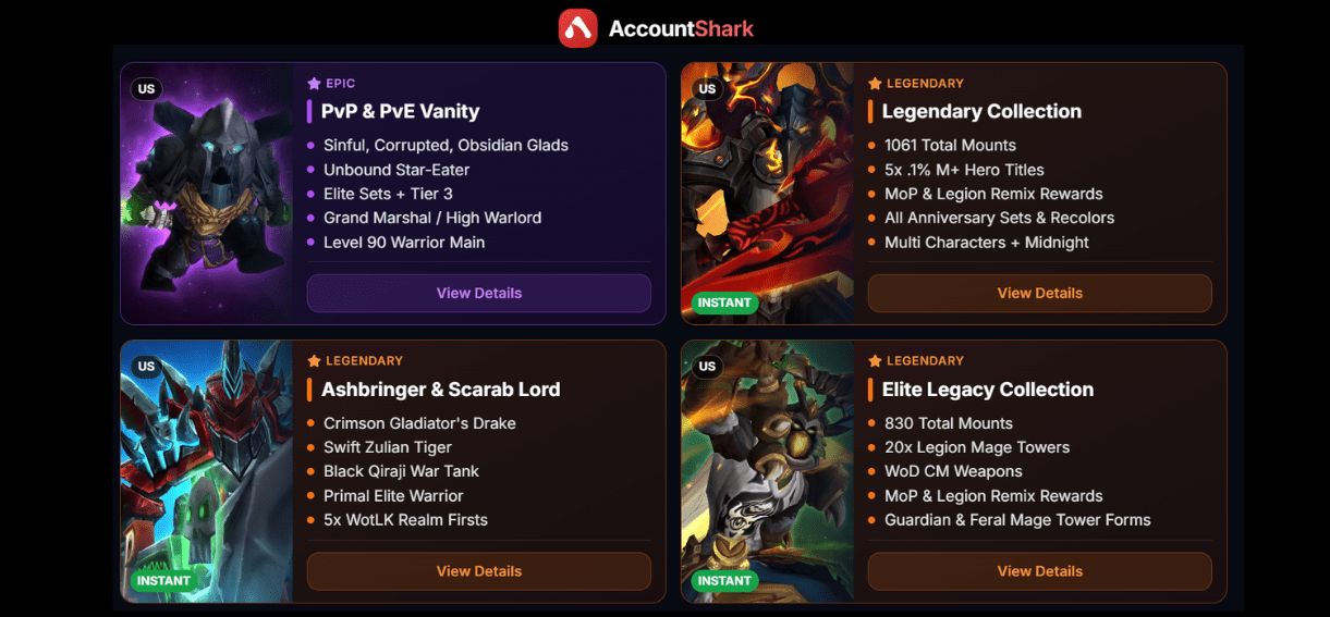 best place to buy WoW account